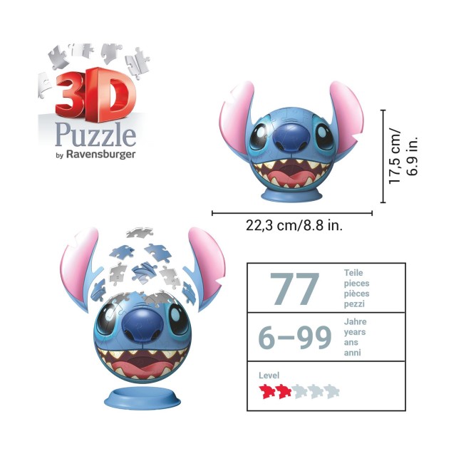 Ravensburger 3D Puzzle: Disney - Stitch (72pcs) (11574)