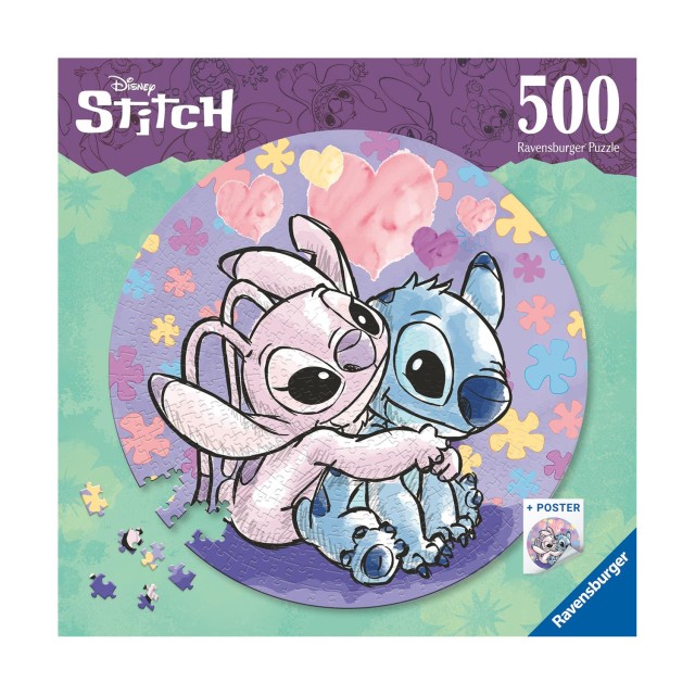 Ravensburger Puzzle Disney: Stitch & Angel (500pcs) (17581)