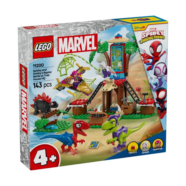 LEGO® Marvel: Spidey And His Amazing Friends - Spidey and Gobby’s Raptor Battle at Tree House HQ (11200)