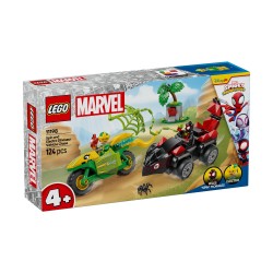 LEGO® Marvel: Spidey And His Amazing Friends Spin and Electro Dinosaur Vehicle Chase (11198)