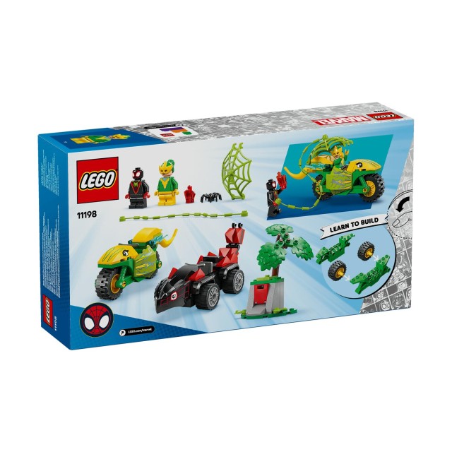 LEGO® Disney Marvel: Spidey And His Amazing Friends Spin and Electro Dinosaur Vehicle Chase (11198)