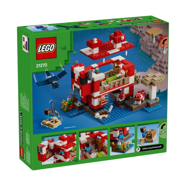 LEGO® Minecraft®: The Mooshroom House (21270)