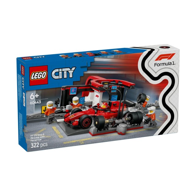 LEGO® City: F1® Pit Stop & Pit Crew with Ferrari Car (60443)