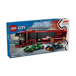 LEGO® City: F1® Truck with RB20 & AMR24 F1® Cars (60445)