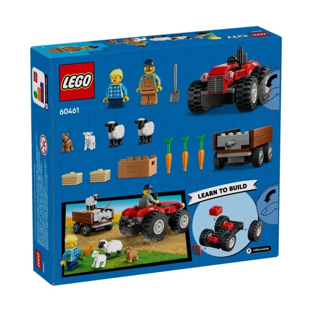 LEGO® City: Red Farm Tractor with Trailer & Sheep (60461)