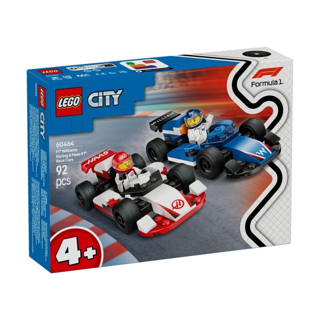 LEGO® City: F1® Williams Racing & Haas F1® Race Cars (60464)