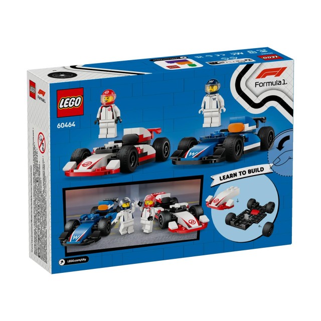 LEGO® City: F1® Williams Racing & Haas F1® Race Cars (60464)