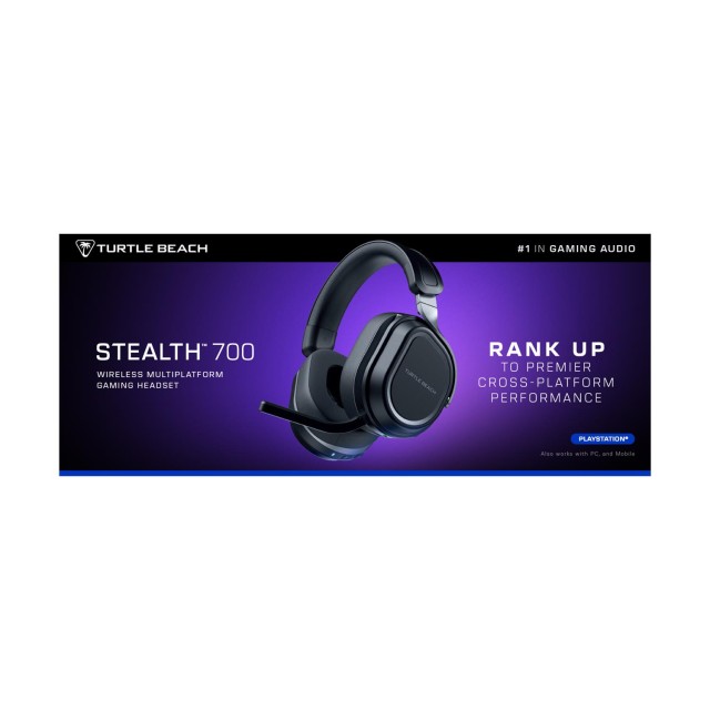 Turtle Beach: Stealth 700 - Wireless Gaming Headset (Gen3) [For PS, PC, mobile] (Color: Black)