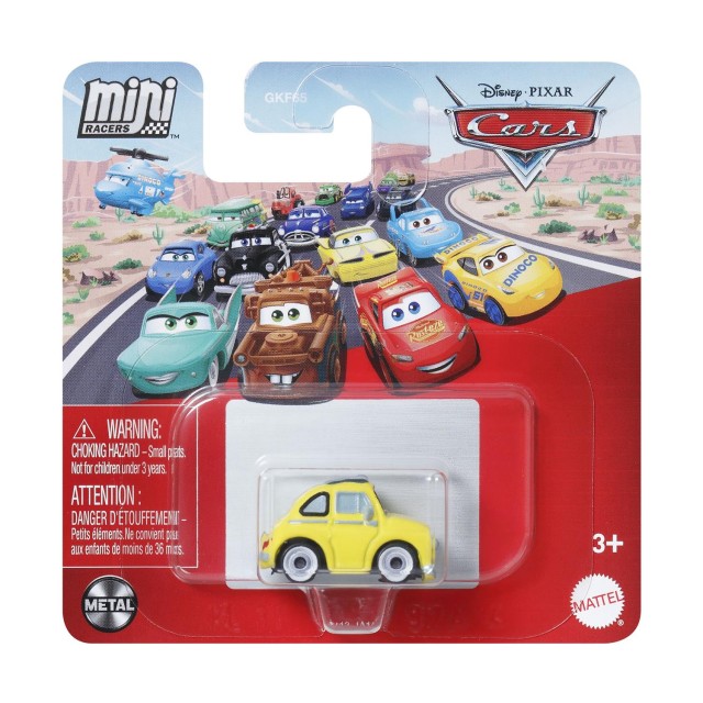 Mattel Disney Cars: Mini Racers - Luigi Vehicle (JDJ43)