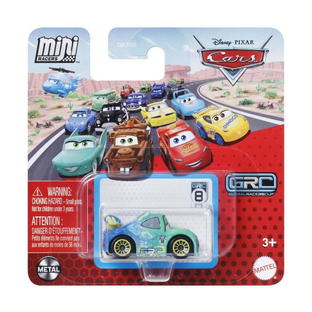 Mattel Disney Cars: Mini Racers Global Racers Cup - Carla Veloso Vehicle (JBH30)