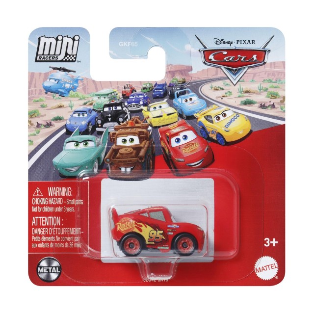 Mattel Disney Cars: Mini Racers - Lightning McQueen Vehicle (JDJ42)