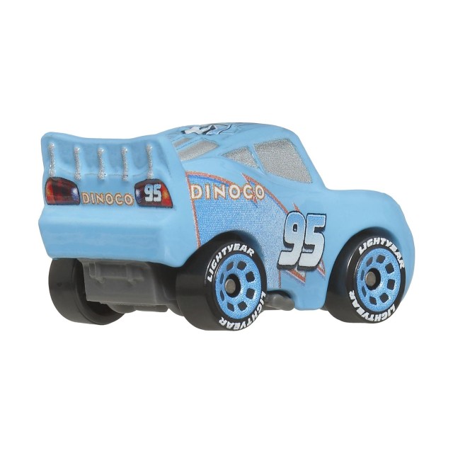 Mattel Disney Cars: Mini Racers - Dinoco Lightning McQueen Vehicle (JGN96)