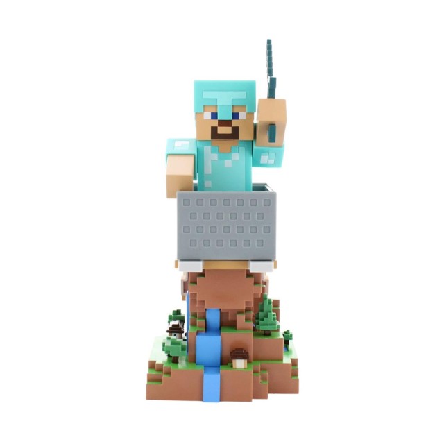 EXG Cable Guys: Minecraft - Steve in Diamond Armour Phone & Controller Holder (CGCRMC400756)