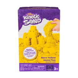 Spin Master Kinetic Sand - Neon Yellow Basic Sand 8oz box (20149739)