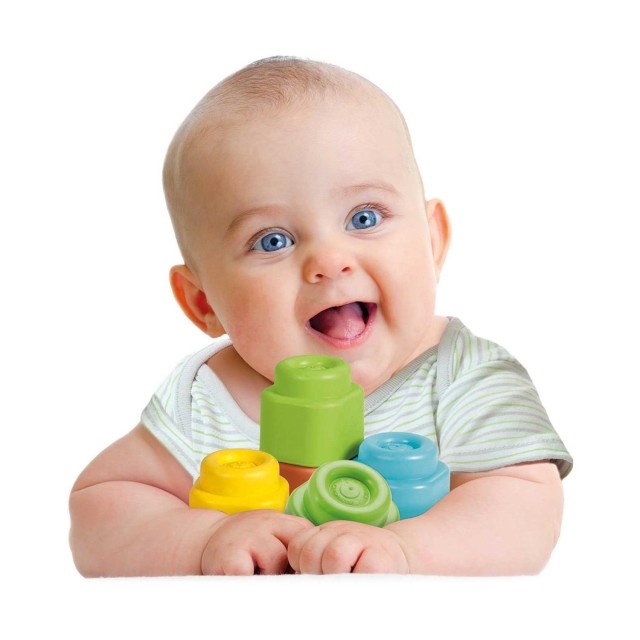 AS Clementoni: Soft Clemmy Touch & Play - 10 Soft Blocks Set (1033-17988)