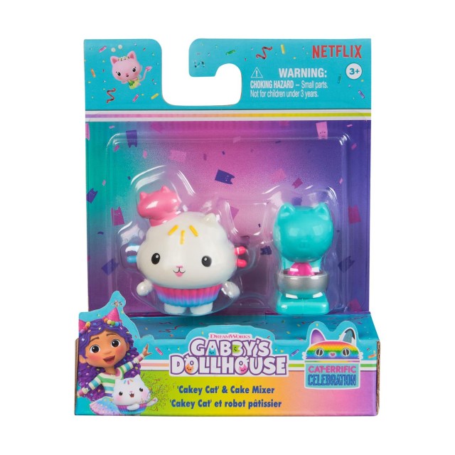 Spin Master Gabby's Dollhouse: Cat-Errific Celebration - 'Cakey Cat' & Cake Mixer (20149925)