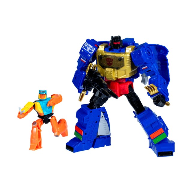 Hasbro Fans Transformers: Age of Primes Leader Class - G2 Universe Grimlock & Autobot Wheelie 2-Pack Action Figures (19cm) (G0487)