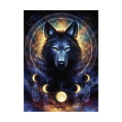Ravensburger Puzzle: Starline - Wolf (Glow in the Dark) (500 pcs) (12000442)