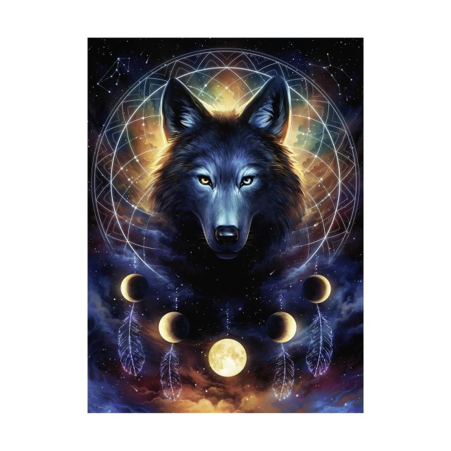 Ravensburger Puzzle: Starline - Wolf (Glow in the Dark) (500 pcs) (12000442)