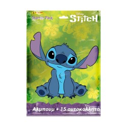 Panini Disney: Stitch 2025 - Sticker Starter Pack (Sticker Album plus 3 Packs of 5 Stickers each)