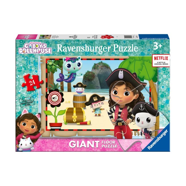 Ravensburger Floor Puzzle: Gabby's Dollhouse - Gabby's Pirate Adventures (24 pcs) (03179)