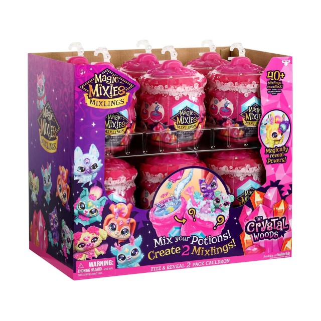 Giochi Preziosi Magic Mixies: Mixlings - The Crystal Woods Fizz & Reveal 2 Pack Gauldron S3 (MG008000)