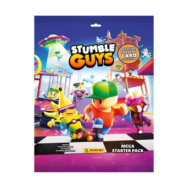 Panini Stumble Guys 2025: Mega Starter Pack (Binder, 6 Packs plus 3 Limited Editon Cards)