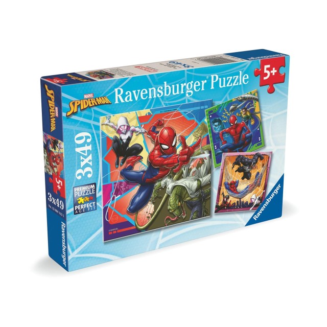 Ravensburger: Marvel Spiderman - Puzzle (3x49pcs) (12004115)