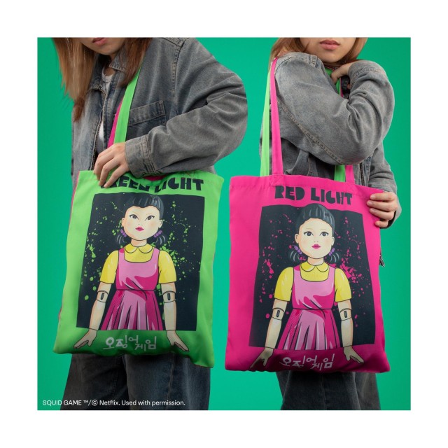 Cinereplicas TV Series: Squid Game - Red Light, Green Light Polyester Tote Bag (CR2344)