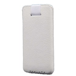 Θήκη Protect Ancus για Apple iPhone 6 6S Maxcom MM917 και LG Spirit Old Leather Λευκή