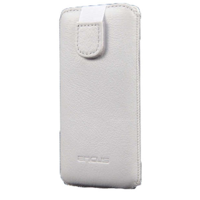 Θήκη Protect Ancus για Apple iPhone 6 6S Maxcom MM917 και LG Spirit Old Leather Λευκή