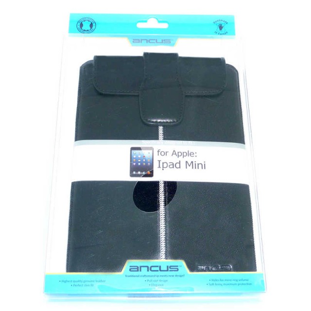 Θήκη Protect Ancus για Apple iPad Mini/Mini 2 Δέρμα Μαύρη