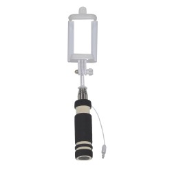 Selfie Stick Ancus Classic Mini Μαύρο με Καλώδιο Jack 3.5mm (Μήκος Κονταριού 13.5cm, Μήκος Ανοίγματος 53.5cm)