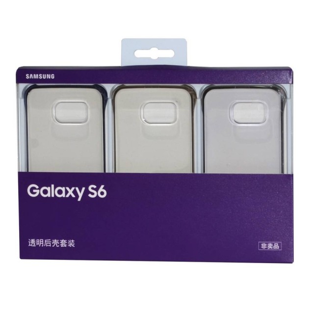 Θήκη Faceplate Samsung Clear Cover EF-QG920BKEGCN για SM-G920F Galaxy S6 Μαύρο - Χρυσό - Ασημί