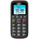 Maxcom MM428BB (Dual Sim) 1.8" με Μεγάλα Πλήκτρα, Ραδιόφωνο (Λειτουργεί χωρίς Handsfree), Φακό και Πλήκτρο Έκτακτης Ανάγκης Μαύρο