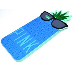 Θήκη Σιλικόνης Ancus Pineapple για Apple iPhone 6 Plus/6S Plus Μπλέ