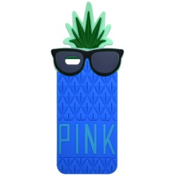 Θήκη Σιλικόνης Ancus Pineapple για Apple iPhone 6 Plus/6S Plus Μπλέ