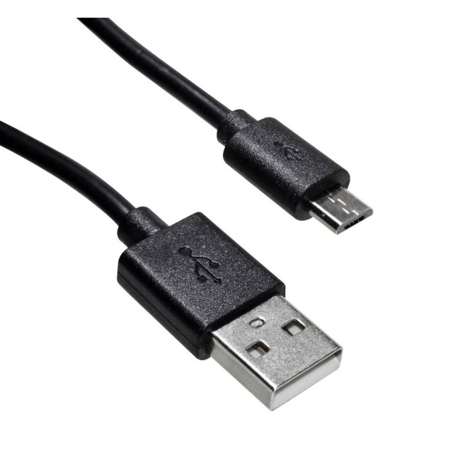 Καλώδιο σύνδεσης Jasper USB AM σε Micro USB B Μαύρο 1m