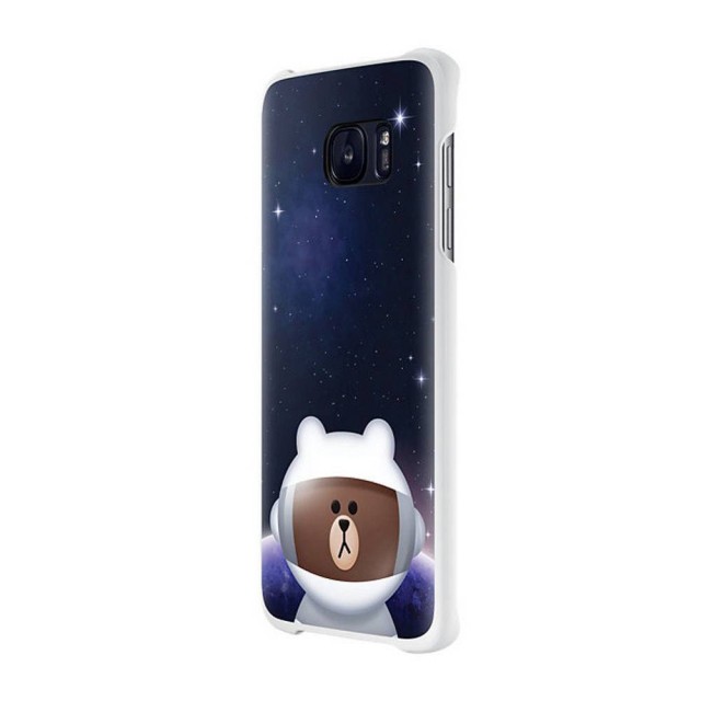 Θήκη Faceplate Samsung S7 Line Friends Cover "Mr. Brown" EF-XG930LDEGWW για SM-G930F Galaxy S7 Μαύρη