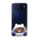 Θήκη Faceplate Samsung S7 Line Friends Cover "Mr. Brown" EF-XG930LDEGWW για SM-G930F Galaxy S7 Μαύρη