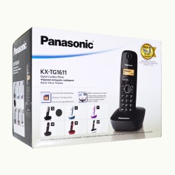 Ασύρματο Ψηφιακό Τηλέφωνο Panasonic KX-TG1611GRG Μαύρο-Ασημί