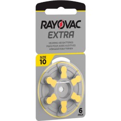 Μπαταρίες Ακουστικών Βαρηκοΐας Rayovac 10 Extra Advanced 1.45V Τεμ. 6