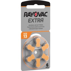 Μπαταρίες Ακουστικών Βαρηκοΐας Rayovac 13 Extra Advanced 1.45V Τεμ. 6