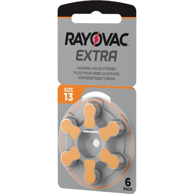 Μπαταρίες Ακουστικών Βαρηκοΐας Rayovac 13 Extra Advanced 1.45V Τεμ. 6