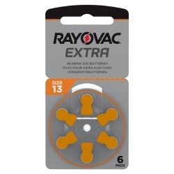 Μπαταρίες Ακουστικών Βαρηκοΐας Rayovac 13 Extra Advanced 1.45V Τεμ. 6