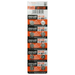 Buttoncell Maxell LR1130 AG10 LR54 389 390 Τεμ. 10 με Διάτρητη Συσκευασία