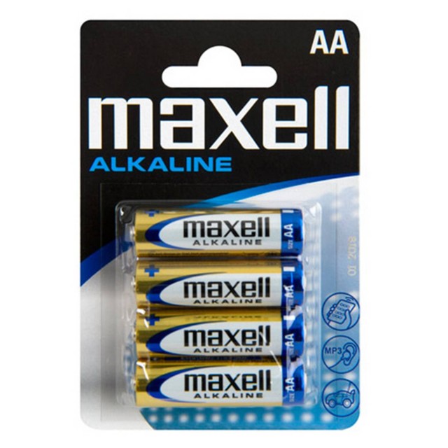 Μπαταρία Αλκαλική Maxell LR6 size AA 1.5 V Τεμ. 4