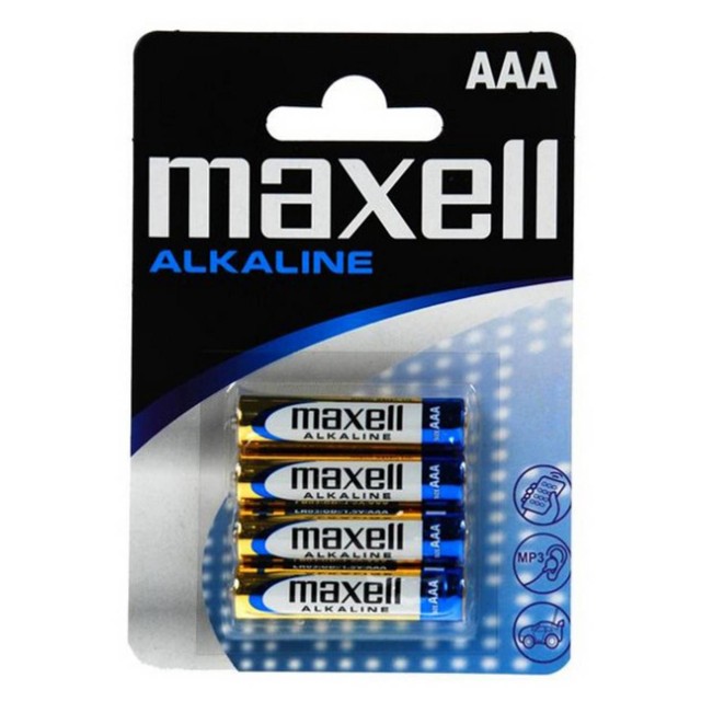 Μπαταρία Αλκαλική Maxell LR03 size AAA 1.5 V Τεμ. 4