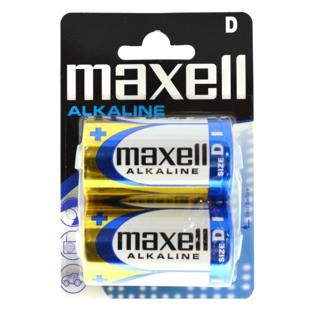 Μπαταρία Αλκαλική Maxell LR20 size D Τεμ. 2