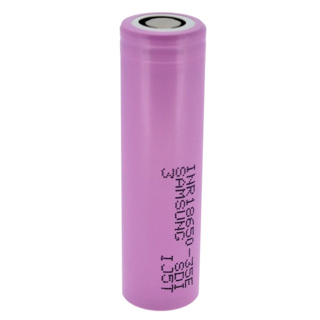 Επαναφορτιζόμενη Μπαταρία Βιομηχανικού Τύπου, Samsung 18650 INR18650-35E  Li-ion 3.7V 3400mAh 13A